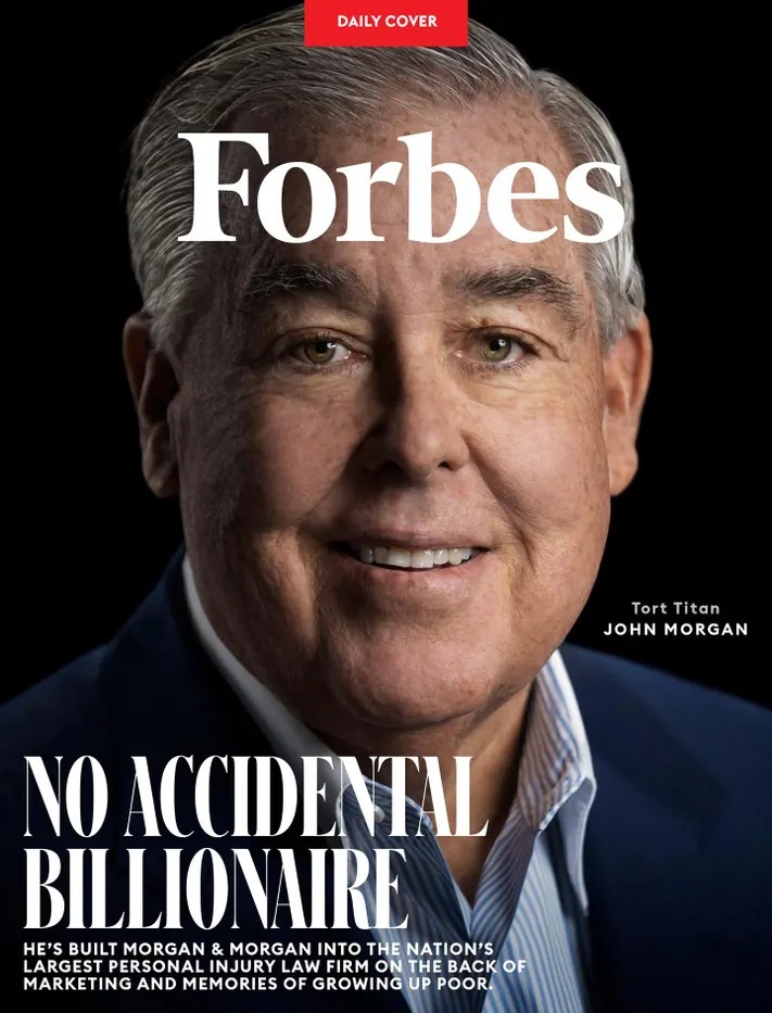 Обложка Forbes: John Morgan, No Accidental Billionaire